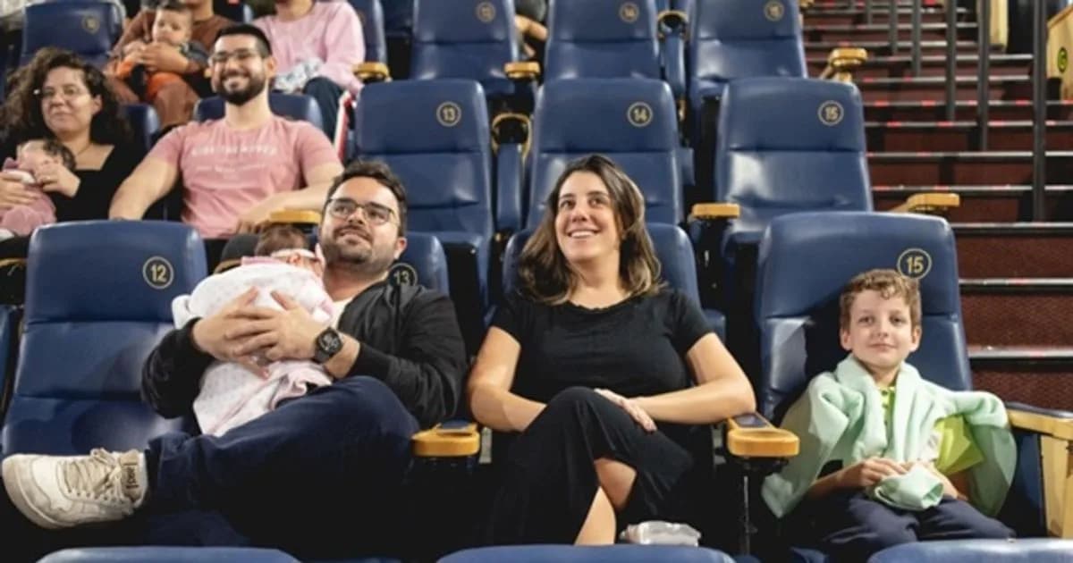 CineMaterna volta a Diadema: cinema para pais com bebês no colo