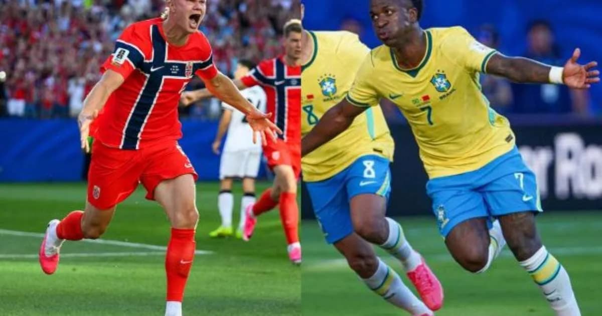 Noruega classifica e imprensa projeta Haaland x Vinícius contra o Brasil