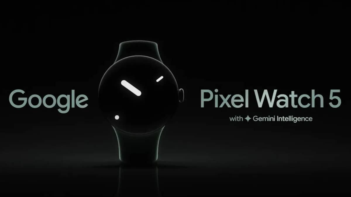 Pixel Watch 5 alfineta Apple Watch com design circular em teaser