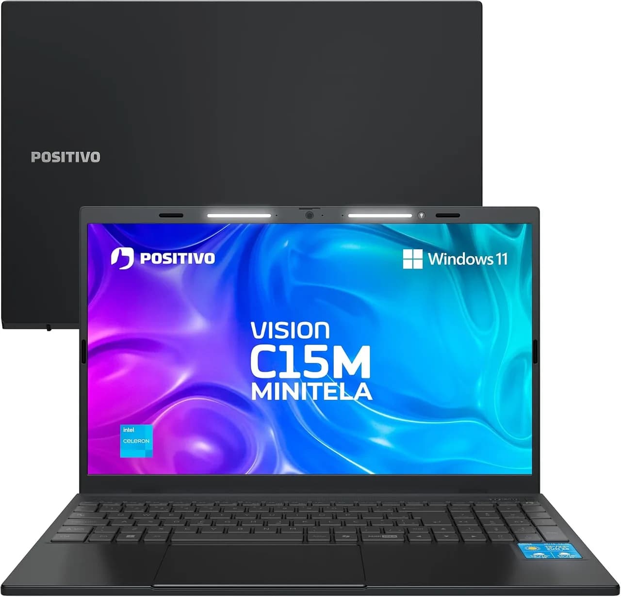 Notebook Positivo Vision C15M: minitela e tecla Copilot para produtividade