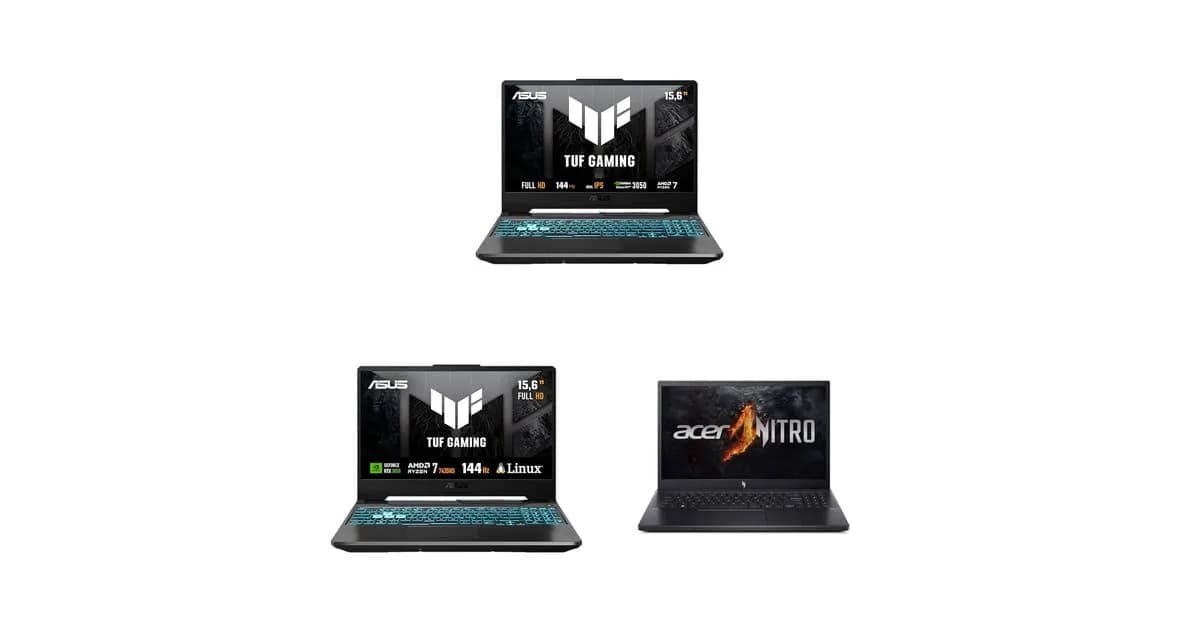 3 notebooks gamer com RTX dedicada em promoção na Amazon