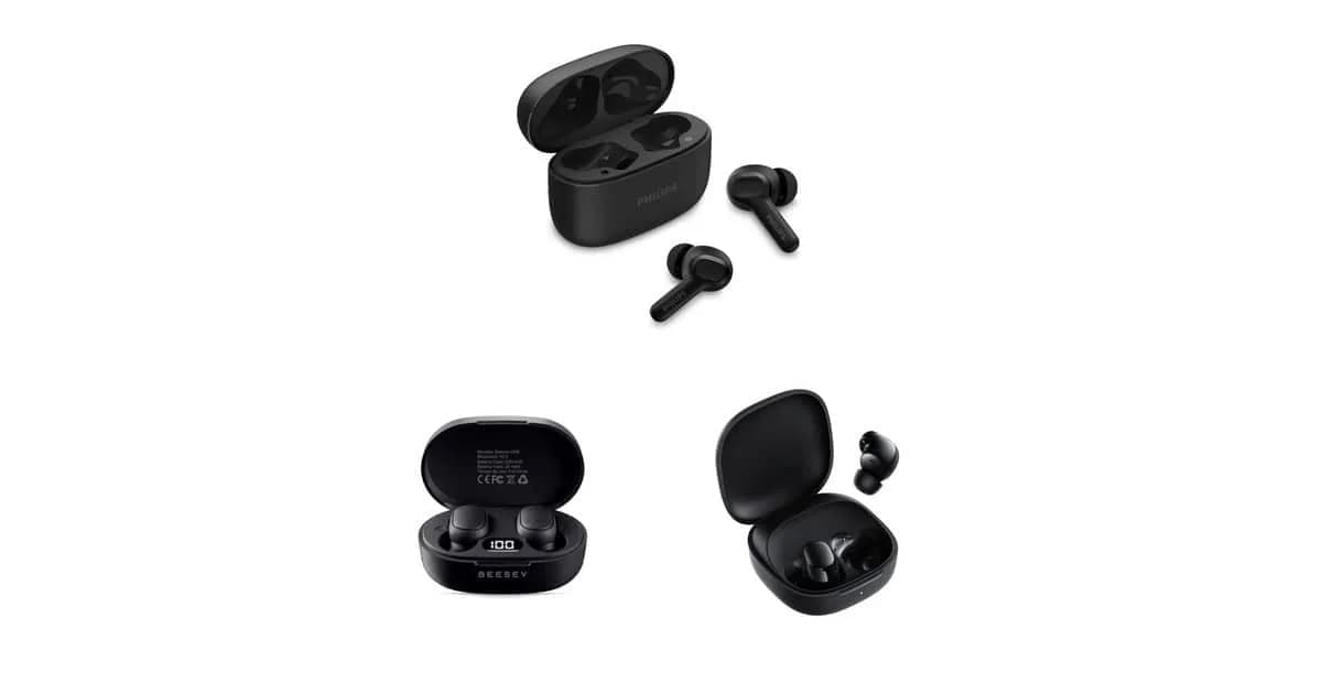 3 fones Bluetooth da Amazon: autonomia Philips, graves Beesev e leveza Xiaomi Redmi Buds 6 Play