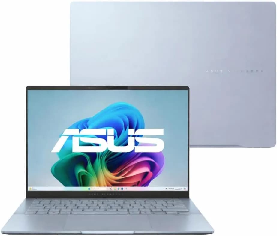 ASUS Vivobook S 14 Copilot+ com OLED e 32 GB: IA integrada para trabalho