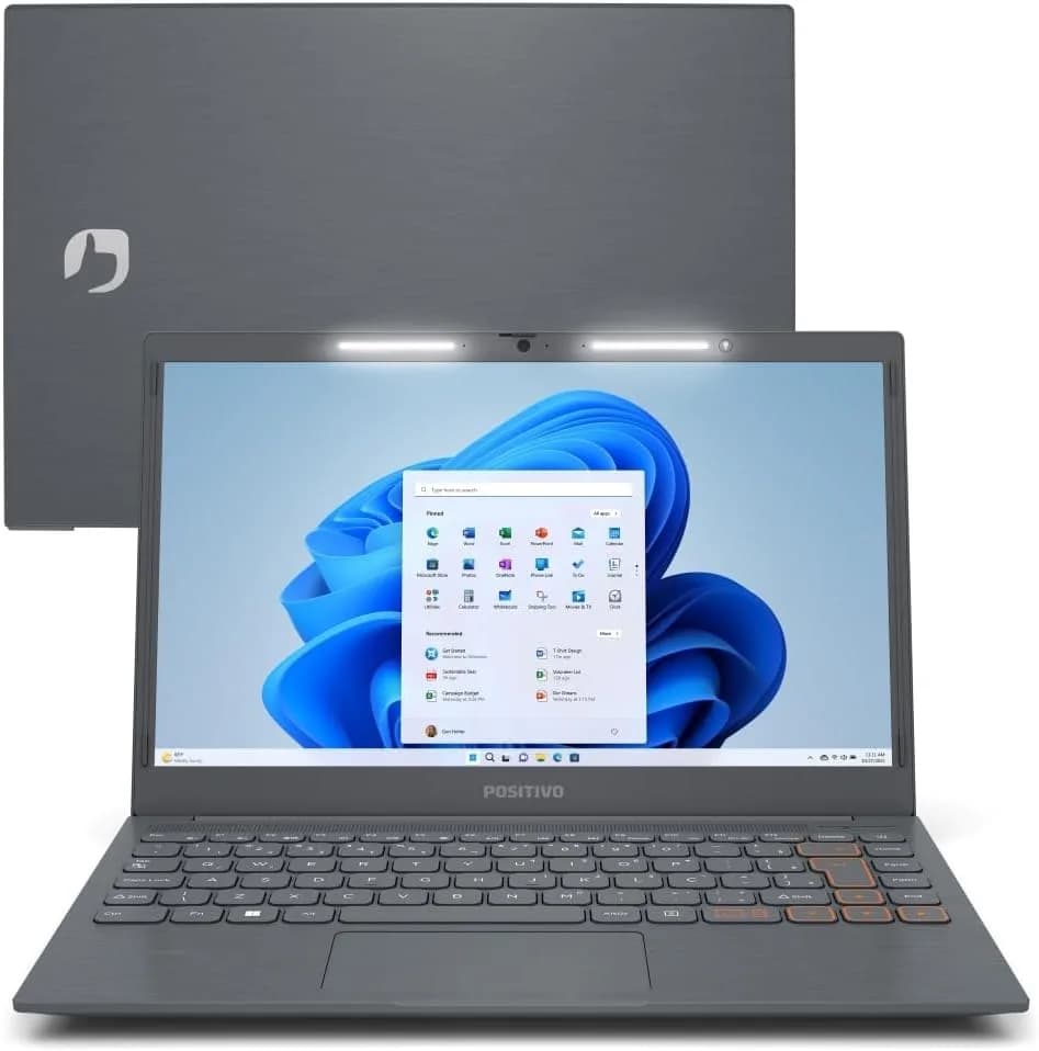 Notebook Positivo Vision C14 com Windows 11: R$ 2.159,10 na Amazon