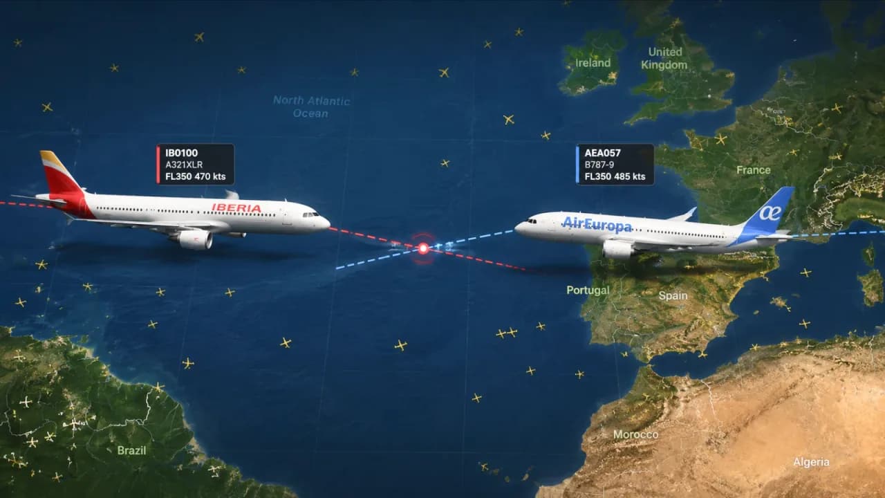 TCAS evitou quase colisão entre aviões no Atlântico: entenda