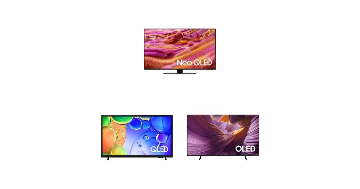 Samsung 2025: 3 TVs na Amazon para cada perfil de uso