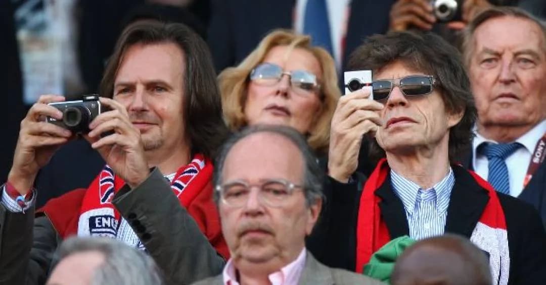 Mick Jagger, “pé-frio”, volta a assombrar a Inglaterra na Copa