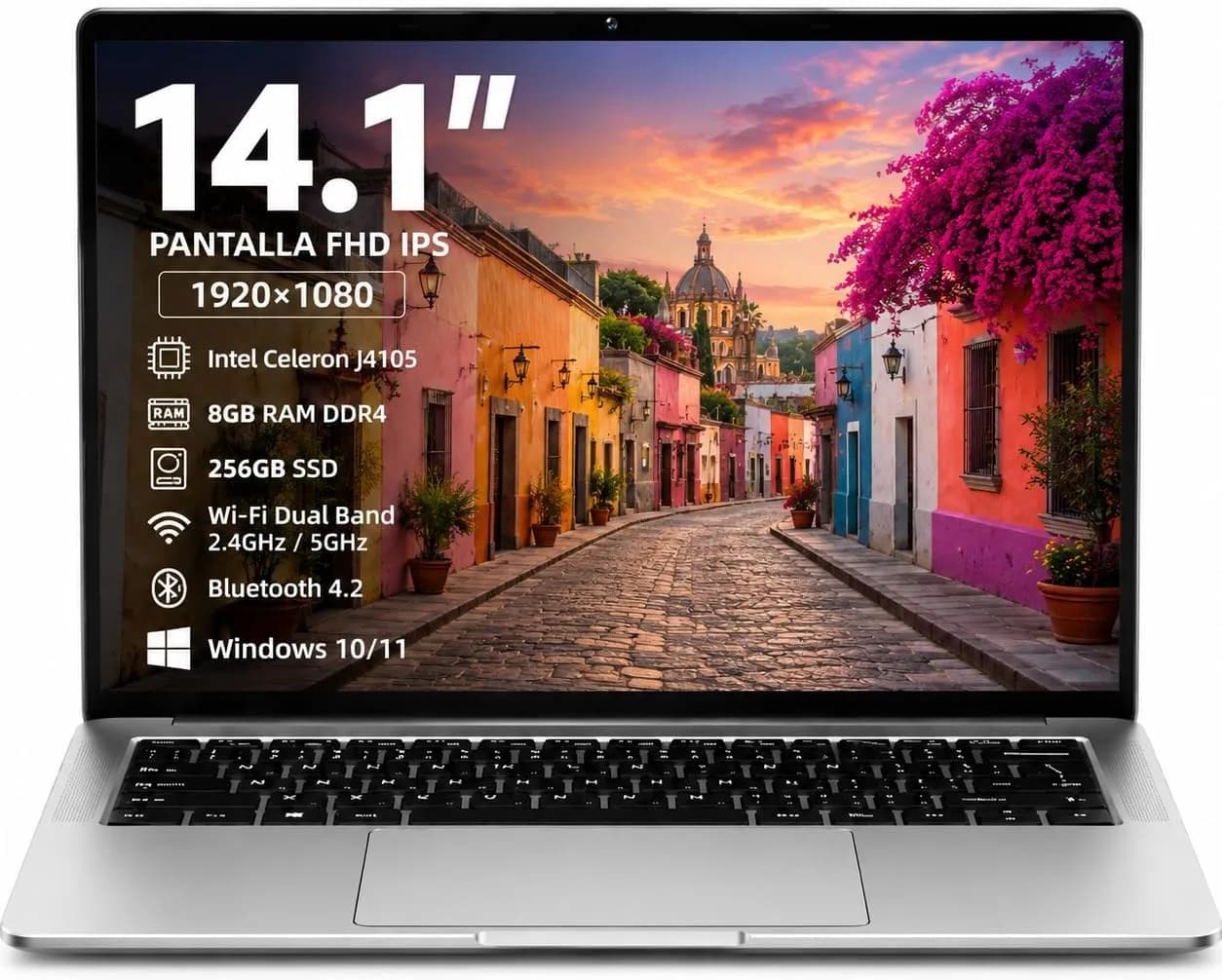 Notebook FISKINER N7P com Windows 11: Celeron, 8 GB e SSD de 256 GB