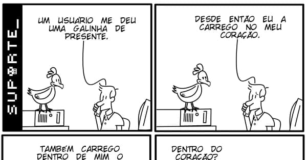 A piada do "dentro de mim": galinha no coração, porco na barriga