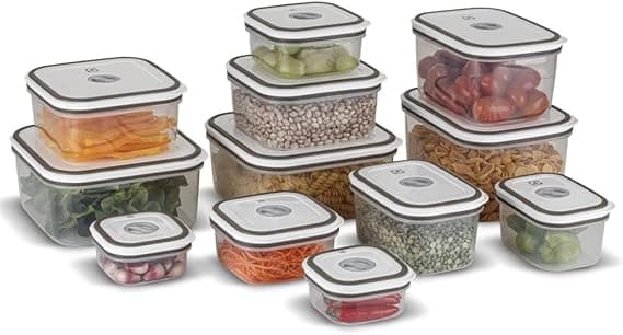 Kit com 12 potes herméticos Electrolux para despensa — R$75,99