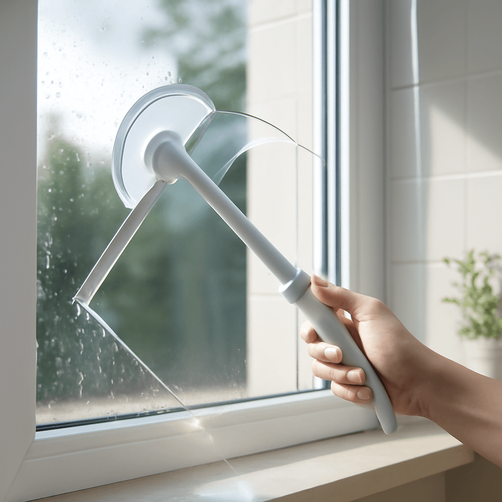 Meu segredo: Rodo de silicone 360° para uma limpeza de casa sem esforço!