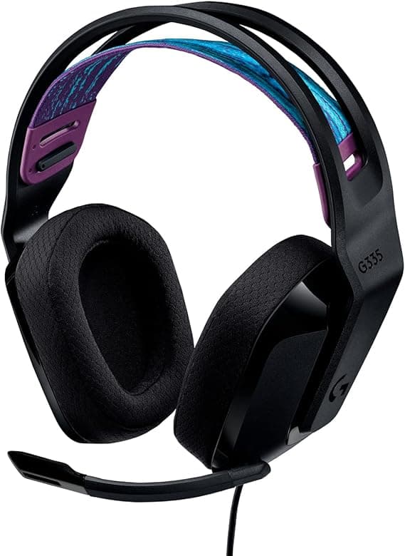 G335: headset leve com almofadas de memória, 240 g por R$389,90