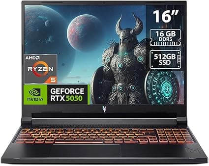 Acer Nitro V 16 com Ryzen 5 e RTX 5050 por R$7.528,35 na Amazon