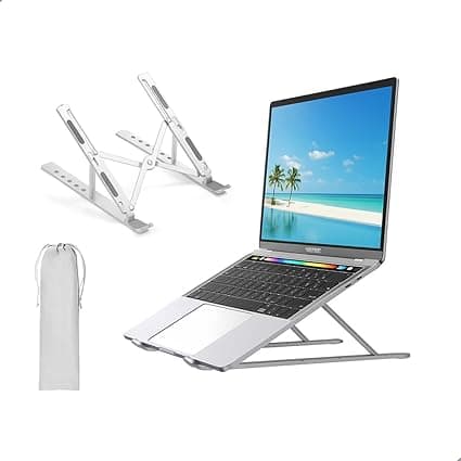 Suporte de notebook em alumínio com 6 ângulos sai por R$24,56 na BF