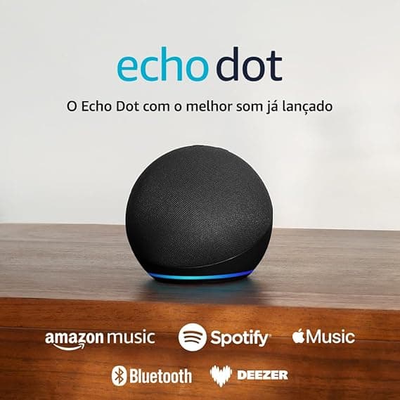 Echo Dot 5ª geração chega a R$ 303,05 na Black Friday com Alexa