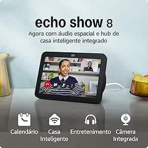Echo Show 8 (3ª gen) Black Friday: R$949,05 à vista Pix e até 12x