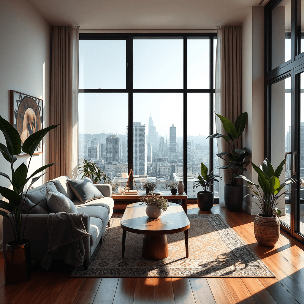 Bem-estar urbano: decoração biofílica em apartamento