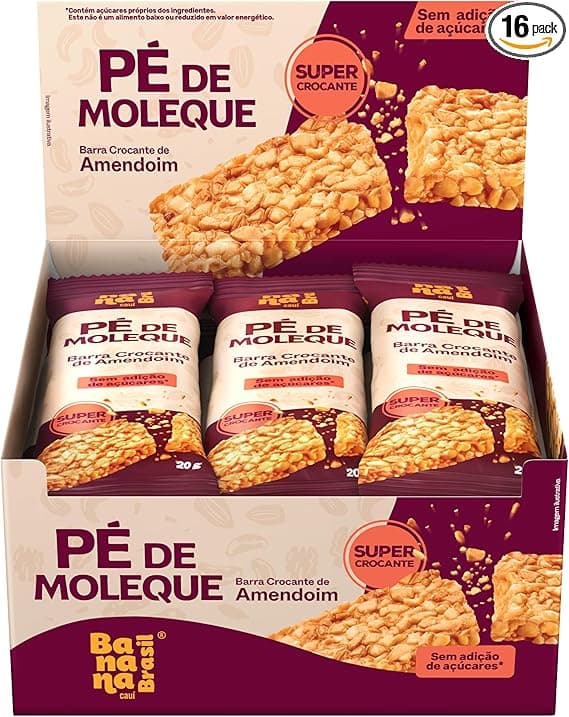 Barra Levitta Amendoim Crocante 16 unid por R$47,93 com entrega grátis