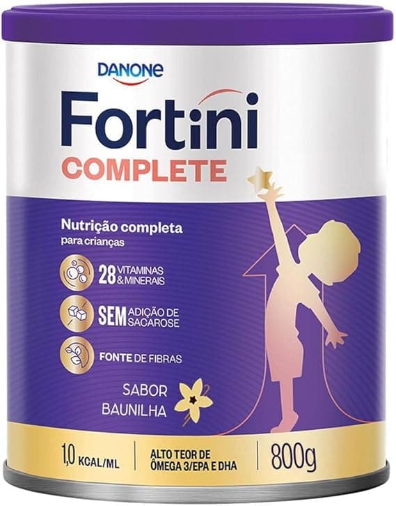 Fortini Complete Baunilha 800 g: preço de R$81,89 com entrega grátis