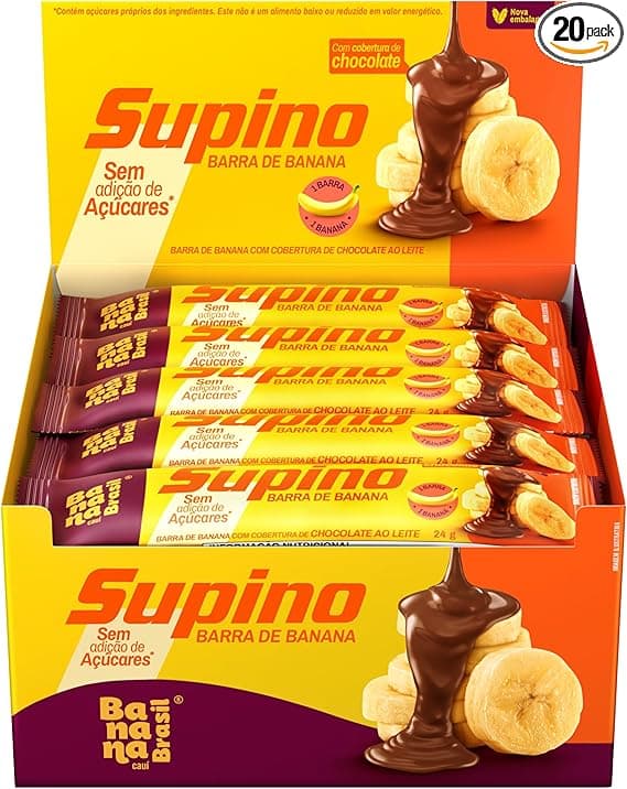 Banana Brasil Supino Zero: Barra Banana com Chocolate ao Leite — 45,80