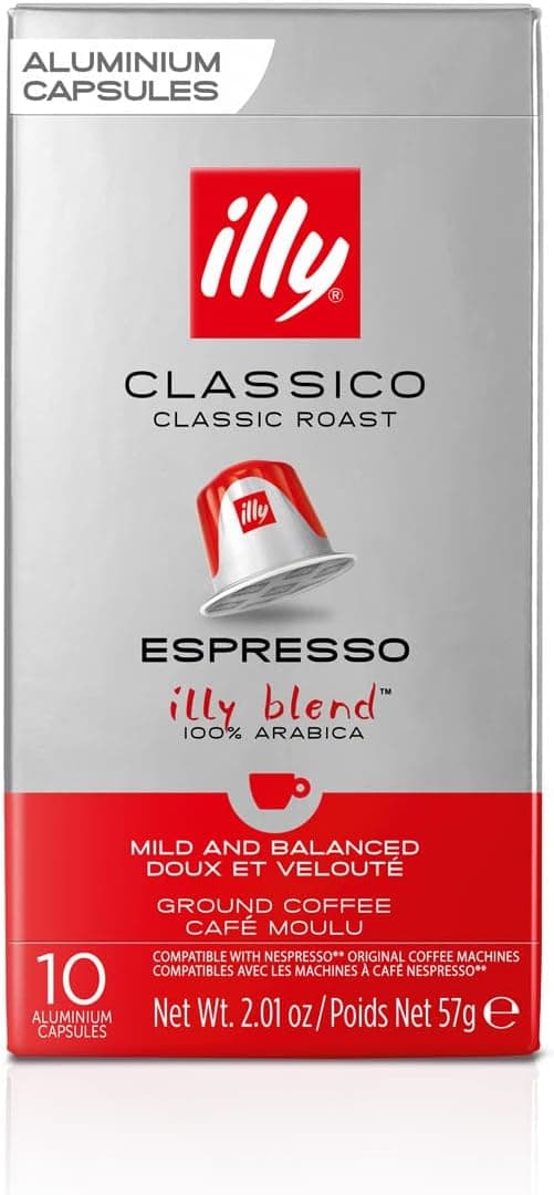 Illy Torrado Clássico: Cápsulas 100% Arábica para Nespresso a R$30