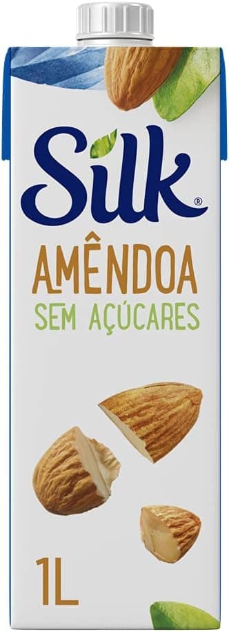 Silk Amêndoa Sem Açúcar 1L: R$16,79 com frete grátis acima de R$19