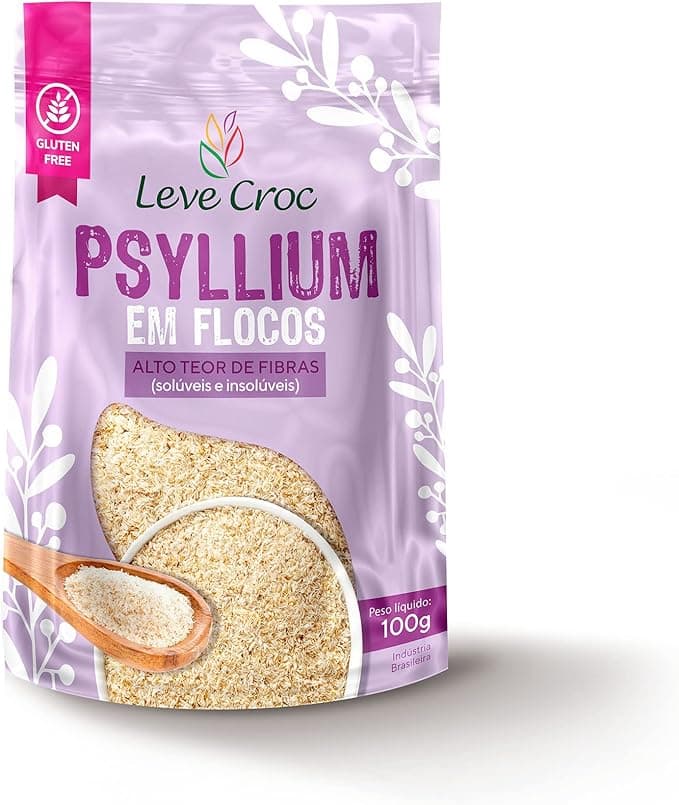 Psyllium Leve Croc 100g – R$20,13 na Amazon: fibra solúvel prática