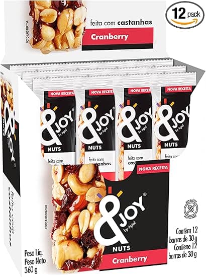 Enjoy Barra Mixed Nuts Cranberry 12x30g — entrega grátis na Amazon