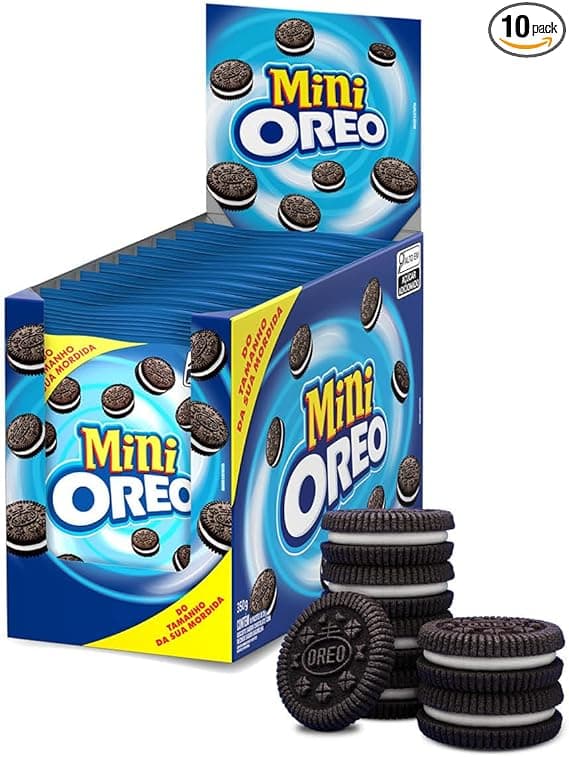 Oreo Mini Original em Display 10×35 g por R$36,90: prática e sabor