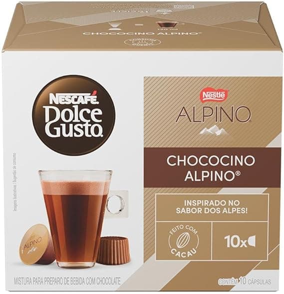 Dolce Gusto Alpino Tradicional: 10 cápsulas por R$24,90 na Amazon