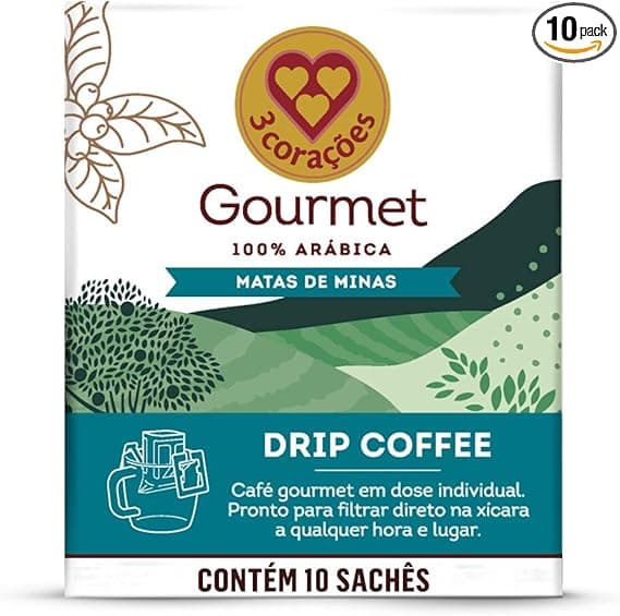 Café Drip Gourmet Matas de Minas: 10 sachês por R$24,99, frete grátis