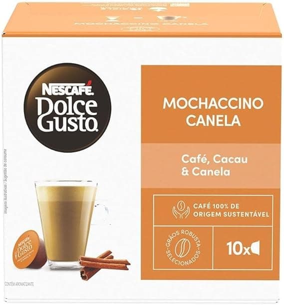 Mochaccino Canela: 10 cápsulas por R$19,79 com frete grátis