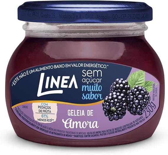 Geleia de Amora Linea 230g sem açúcar por R$15,98 na Amazon