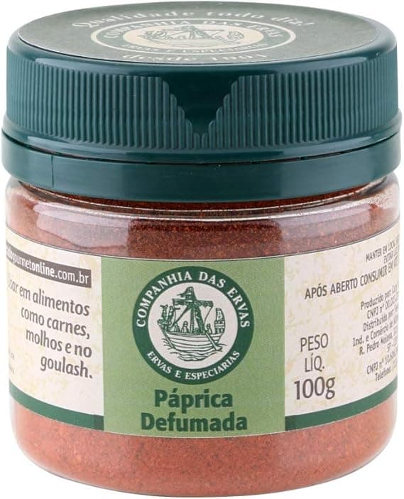 Páprica Defumada 100G:aroma defumado, sem conservantes, R$12,90 Amazon