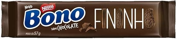 BONO Bisc Rech Fininho Choc 57g por R$2,09 na Amazon: crocância fina