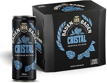 Baden Baden Cristal: Pack 6x350ml por R$34,14 na Amazon frete grátis