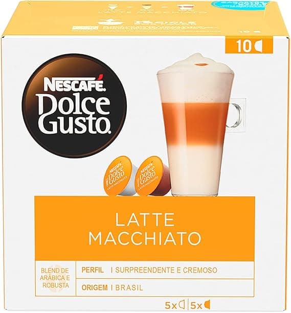 Dolce Gusto Latte Macchiato 10 cápsulas: R$25,98 na Amazon, 3 camadas