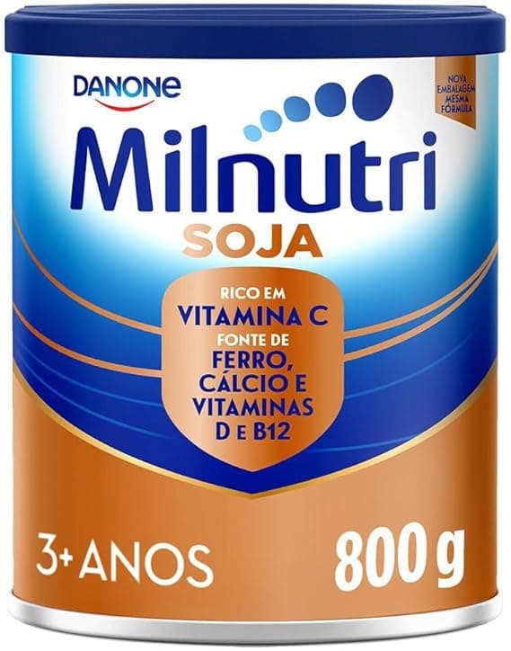 Milnutri Soja 800 g: de R$91,03 por R$62,99 para crianças 3+ anos