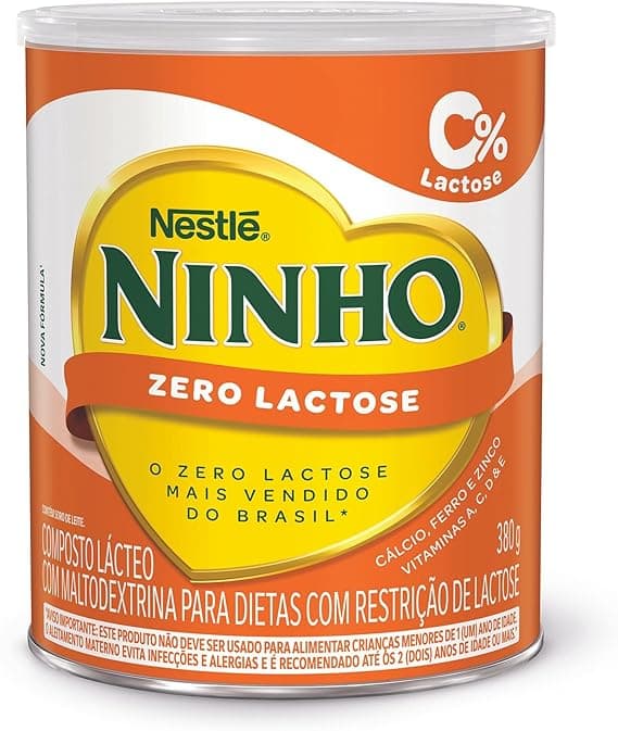 Ninho Forti+ Zero Lactose 380 g Amazon R$24,47 com assinatura R$22,02