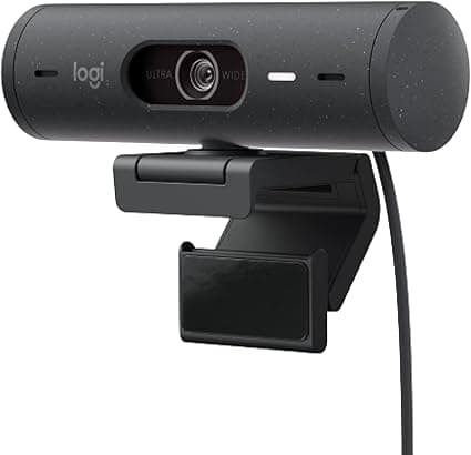 Logitech Brio 500: webcam 1080p60 com IA por R$ 499,90 na Black Friday