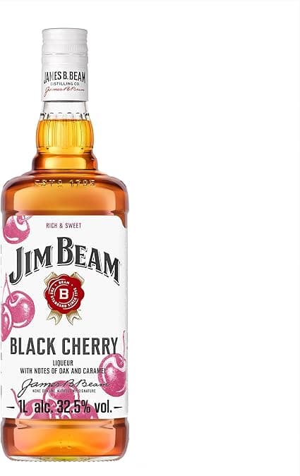 Jim Beam Cereja 1L na Amazon por R$75,70 — sabor suave de cereja