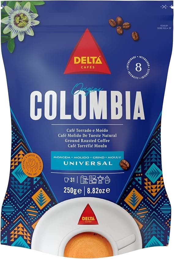Delta Q Colômbia 250g por R$27,90 Amazon: notas cítricas e torra média