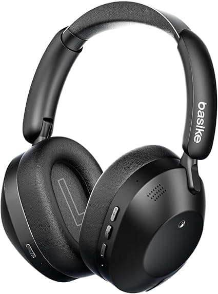 Basike Fone Bluetooth 5.4 com ANC híbrido e 50h de bateria – R$169,66