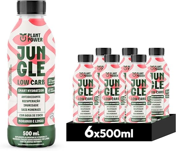 Jungle Low Carb Morango com Limão — Pack 6x500ml a R$45,85 com 9%