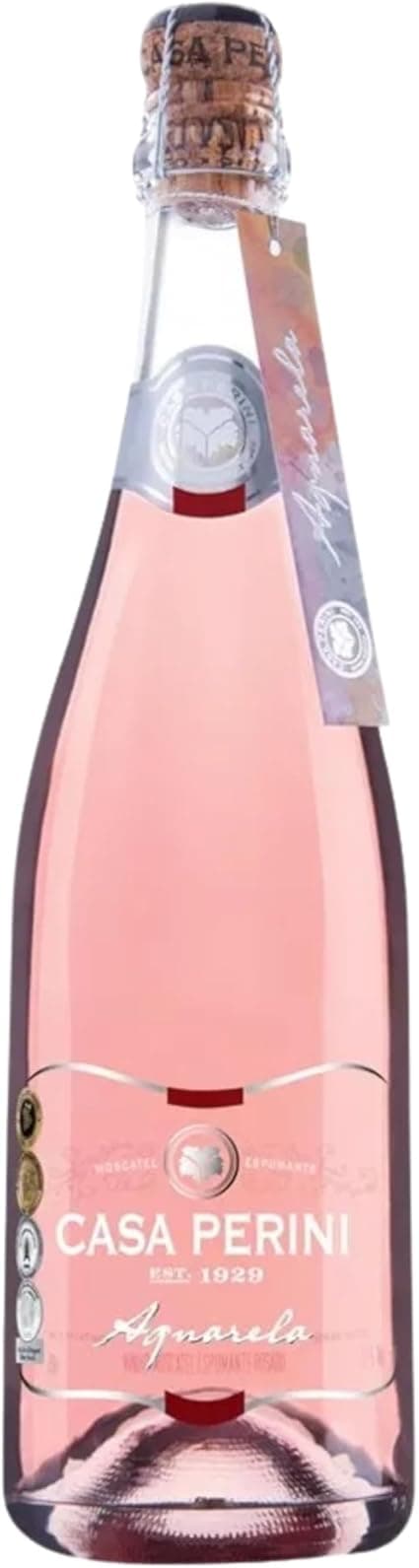 Espumante Moskatel Aquarela 750 ml – Doce rosé para sobremesas, R$54