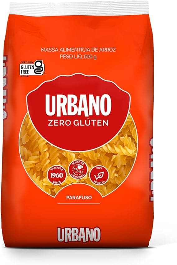 Macarrão Urbano de Arroz Parafuso Sem Glúten 500 g por R$4,76 – Amazon