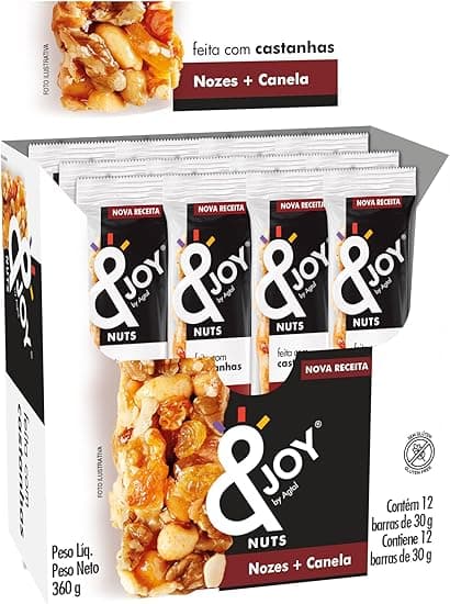 Barra Enjoy Regular Nozes e Canela 12x30g por R$43,08 com frete grátis