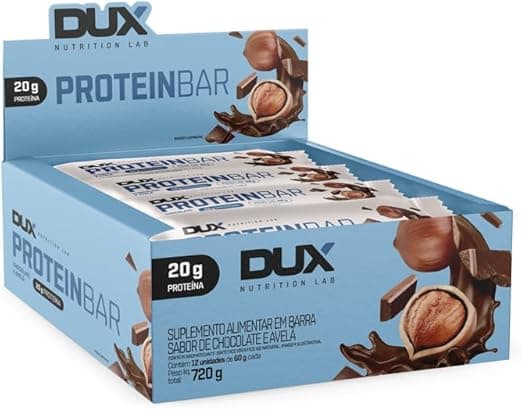 Barra Proteica 12 Unidades Chocolate e Avelã por R$118,80 na Amazon