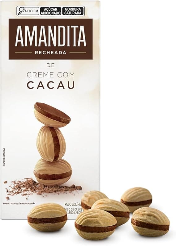 Wafer Amandita 200g com recheio de chocolate por R$17,99 na Amazon