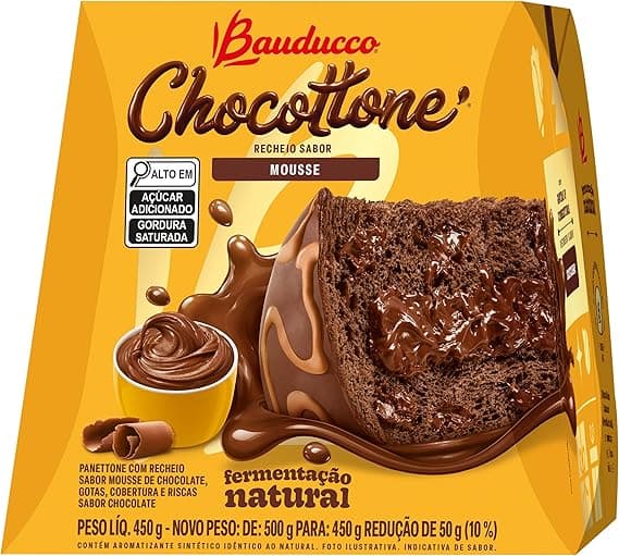 CHOCOTTONE MOUSSE 450G Bauducco: R$34,49 na Amazon com frete grátis